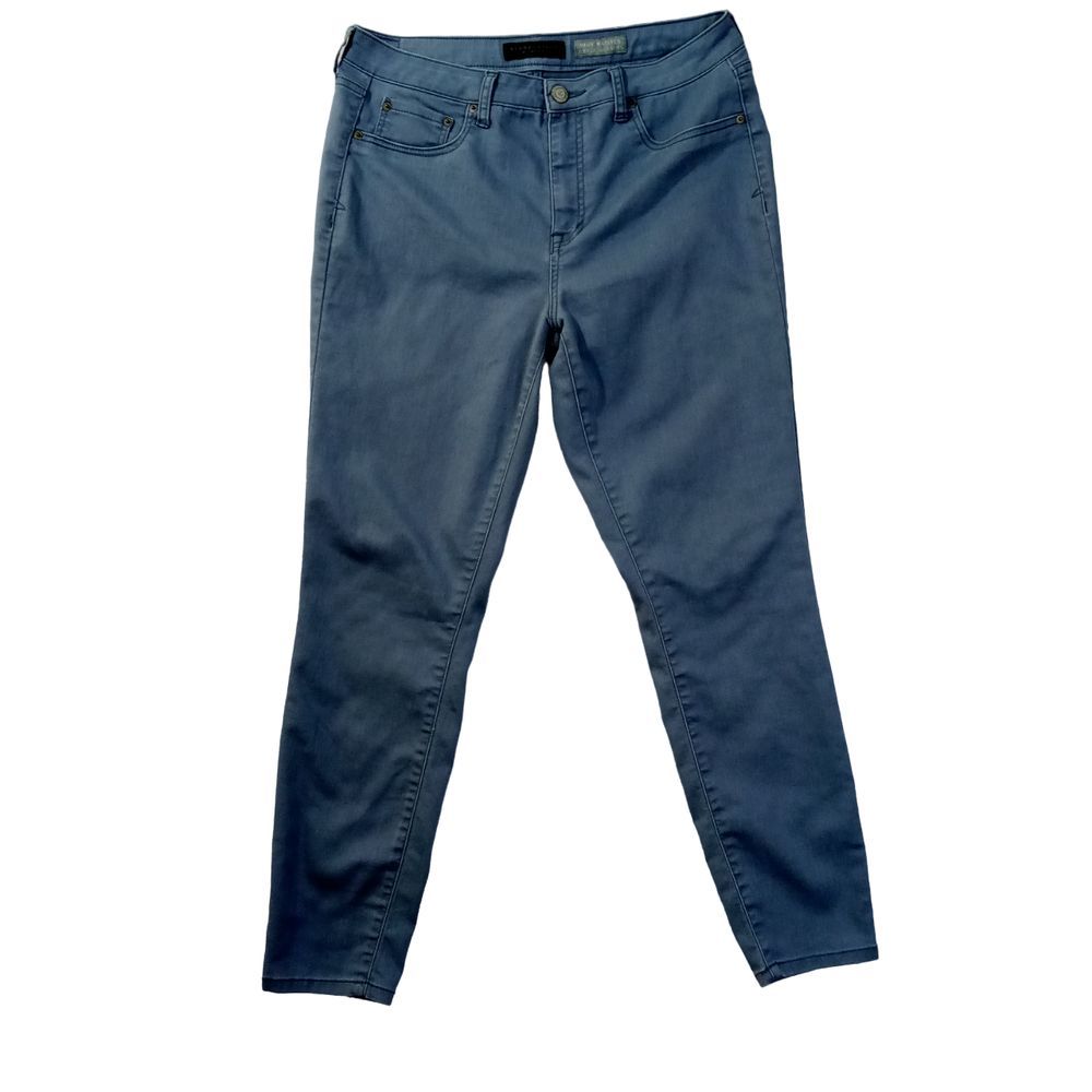 Aeropostale Jegging Pants Sz 12 Womens Medium Blue Stretch High Waisted Ankle